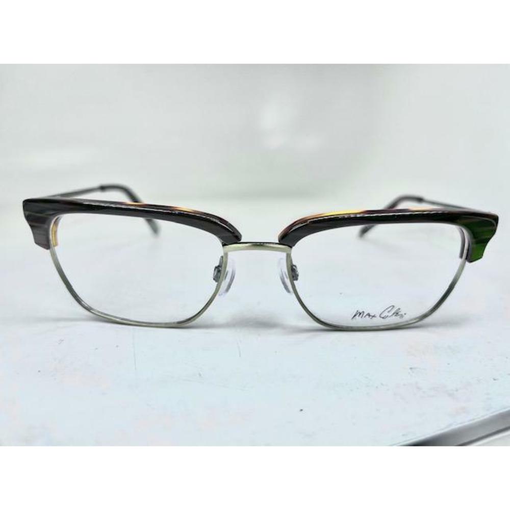 New Max Cole MC-1526 Col.10 Wood Grain & Gold Eyeglasses 51/17/145
